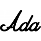 Preview: Ada - Schriftzug aus Birke-Sperrholz
