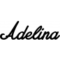 Preview: Adelina - Schriftzug aus Birke-Sperrholz
