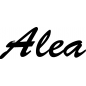 Mobile Preview: Alea - Schriftzug aus Birke-Sperrholz