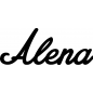 Preview: Alena - Schriftzug aus Birke-Sperrholz