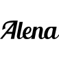 Preview: Alena - Schriftzug aus Birke-Sperrholz