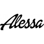 Preview: Alessa - Schriftzug aus Birke-Sperrholz