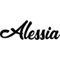 Preview: Alessia - Schriftzug aus Birke-Sperrholz