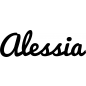 Preview: Alessia - Schriftzug aus Birke-Sperrholz