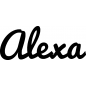 Preview: Alexa - Schriftzug aus Birke-Sperrholz