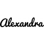 Preview: Alexandra - Schriftzug aus Birke-Sperrholz