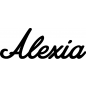 Preview: Alexia - Schriftzug aus Birke-Sperrholz