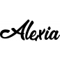 Preview: Alexia - Schriftzug aus Birke-Sperrholz