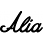Preview: Alia - Schriftzug aus Birke-Sperrholz