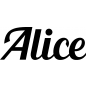 Preview: Alice - Schriftzug aus Birke-Sperrholz