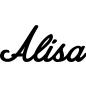 Preview: Alisa - Schriftzug aus Birke-Sperrholz