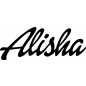 Preview: Alisha - Schriftzug aus Birke-Sperrholz