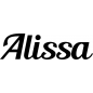 Preview: Alissa - Schriftzug aus Birke-Sperrholz