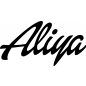 Preview: Aliya - Schriftzug aus Birke-Sperrholz