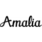 Preview: Amalia - Schriftzug aus Birke-Sperrholz
