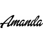 Preview: Amanda - Schriftzug aus Birke-Sperrholz