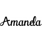 Preview: Amanda - Schriftzug aus Birke-Sperrholz