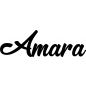 Preview: Amara - Schriftzug aus Birke-Sperrholz