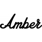 Preview: Amber - Schriftzug aus Birke-Sperrholz