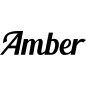 Preview: Amber - Schriftzug aus Birke-Sperrholz