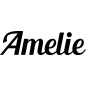 Preview: Amelie - Schriftzug aus Birke-Sperrholz