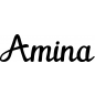 Preview: Amina - Schriftzug aus Birke-Sperrholz