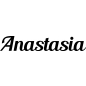 Preview: Anastasia - Schriftzug aus Birke-Sperrholz