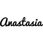 Preview: Anastasia - Schriftzug aus Birke-Sperrholz