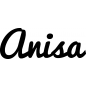 Preview: Anisa - Schriftzug aus Birke-Sperrholz