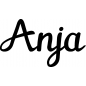 Preview: Anja - Schriftzug aus Birke-Sperrholz