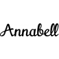 Preview: Annabell - Schriftzug aus Birke-Sperrholz