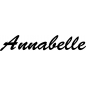Preview: Annabelle - Schriftzug aus Birke-Sperrholz