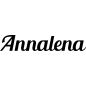 Preview: Annalena - Schriftzug aus Birke-Sperrholz