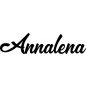 Preview: Annalena - Schriftzug aus Birke-Sperrholz