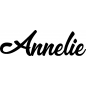 Preview: Annelie - Schriftzug aus Birke-Sperrholz