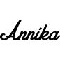 Preview: Annika - Schriftzug aus Birke-Sperrholz