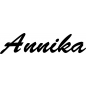 Preview: Annika - Schriftzug aus Birke-Sperrholz