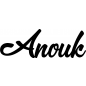 Preview: Anouk - Schriftzug aus Birke-Sperrholz