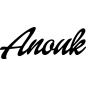 Preview: Anouk - Schriftzug aus Birke-Sperrholz