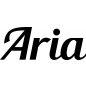 Preview: Aria - Schriftzug aus Birke-Sperrholz