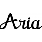 Preview: Aria - Schriftzug aus Birke-Sperrholz