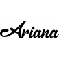 Preview: Ariana - Schriftzug aus Birke-Sperrholz
