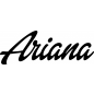 Preview: Ariana - Schriftzug aus Birke-Sperrholz