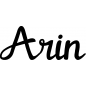 Preview: Arin - Schriftzug aus Birke-Sperrholz