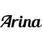 Preview: Arina - Schriftzug aus Birke-Sperrholz
