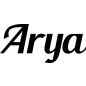 Preview: Arya - Schriftzug aus Birke-Sperrholz