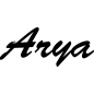 Preview: Arya - Schriftzug aus Birke-Sperrholz