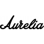 Preview: Aurelia - Schriftzug aus Birke-Sperrholz