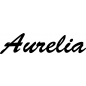 Preview: Aurelia - Schriftzug aus Birke-Sperrholz
