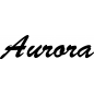 Preview: Aurora - Schriftzug aus Birke-Sperrholz